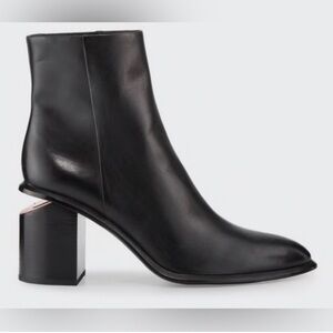 Alexander Wang Black Leather Booties